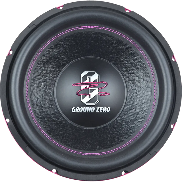 Ground Zero GZIW 12SPL PINK, automobilinis žemų dažnių garsiakalbis