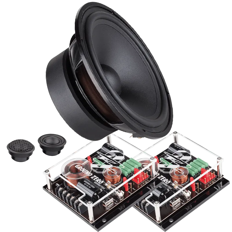 Ground Zero GZNC 1650SQ, komponentinių automobilinių garsiakalbių sist