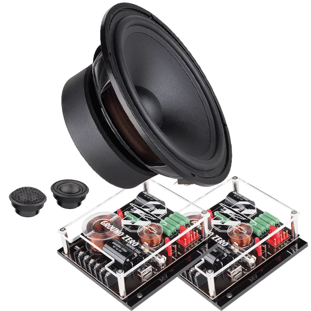 Ground Zero GZNC 1650SQ, komponentinių automobilinių garsiakalbių sist