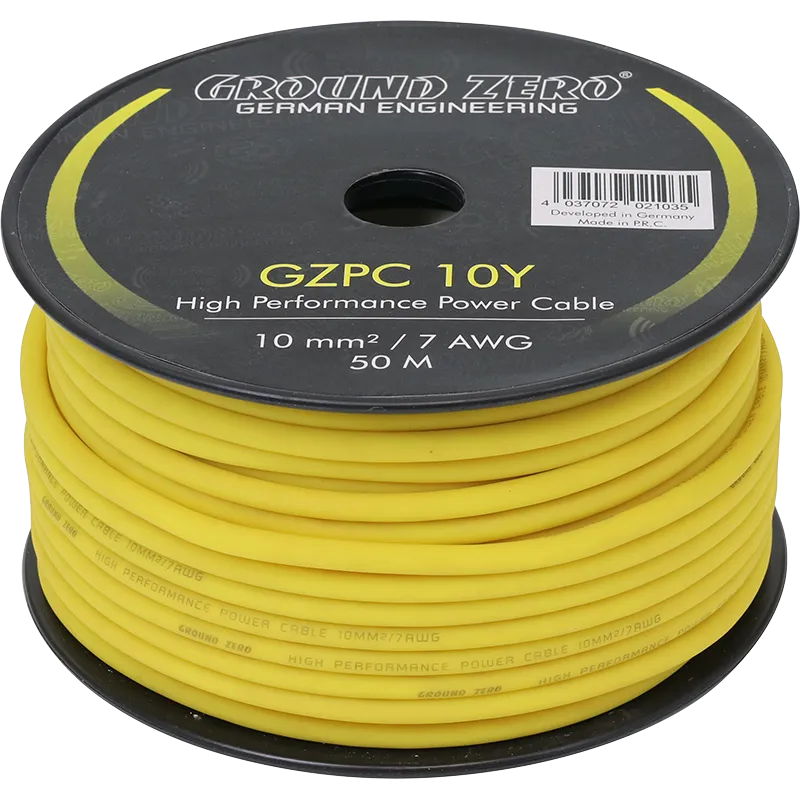 Ground Zero GZPC 10Y. CCA aukštos klasės maitinimo kabelis