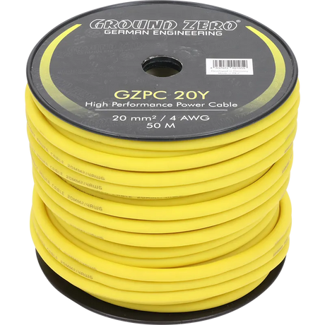 Ground Zero GZPC 20Y. CCA aukštos klasės maitinimo kabelis