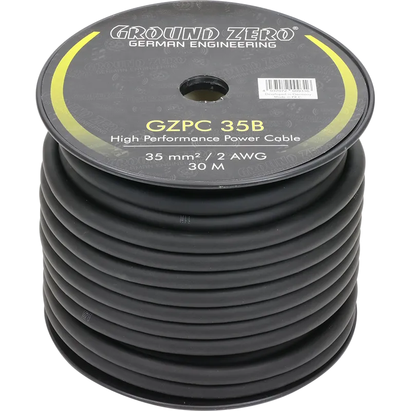 Ground Zero GZPC 35B. CCA aukštos klasės maitinimo kabelis