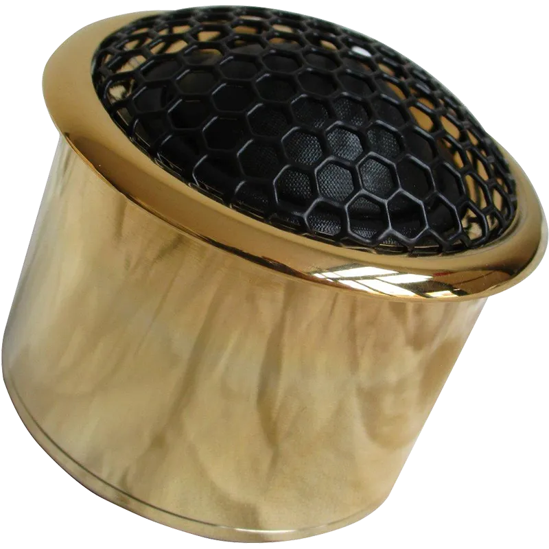Ground Zero GZPT Reference 28 GOLD Limited Edition, aukštų dažnių garsiakalbis - Auksinis korpusas su juoda grotelėmis