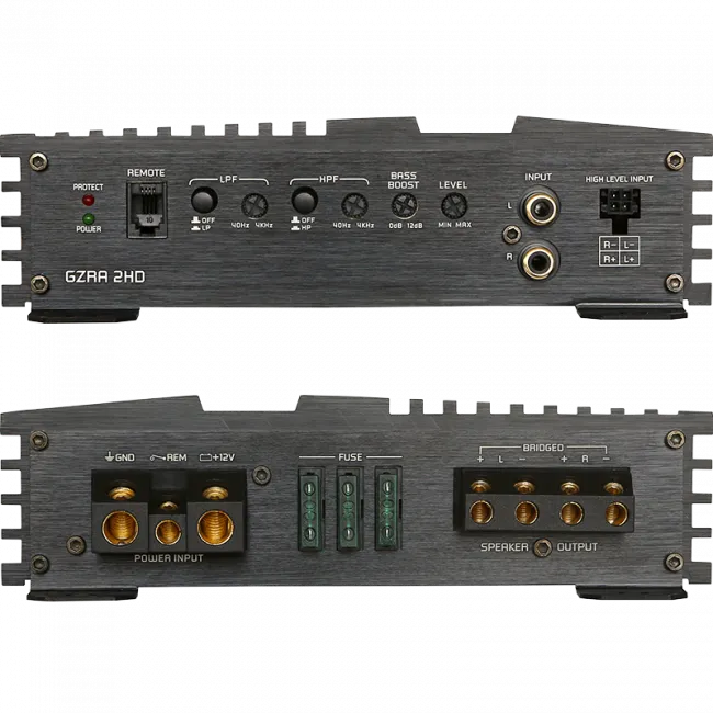 Ground Zero GZRA 2HD, automobilinis garso stiprintuvas
