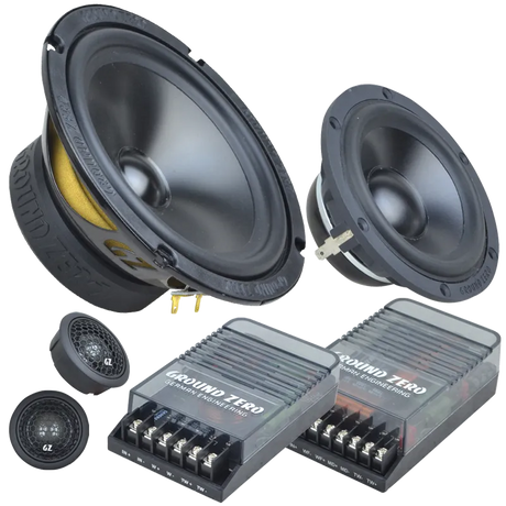 Ground Zero GZRC 165.3SQ, 3-jų juostų 16.5cm komponentiniai garsiakalb