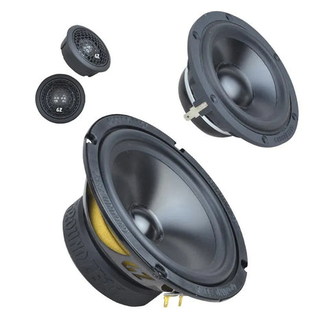 Ground Zero GZRC 165.3SQ-ACT, 3-jų juostų 16.5cm komponentiniai garsiakalbiai