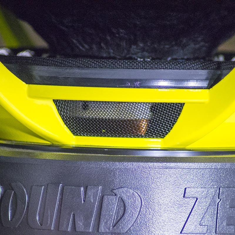Ground Zero GZRW 300SPL - geltonas korpusas su metaliniu tinkleliu