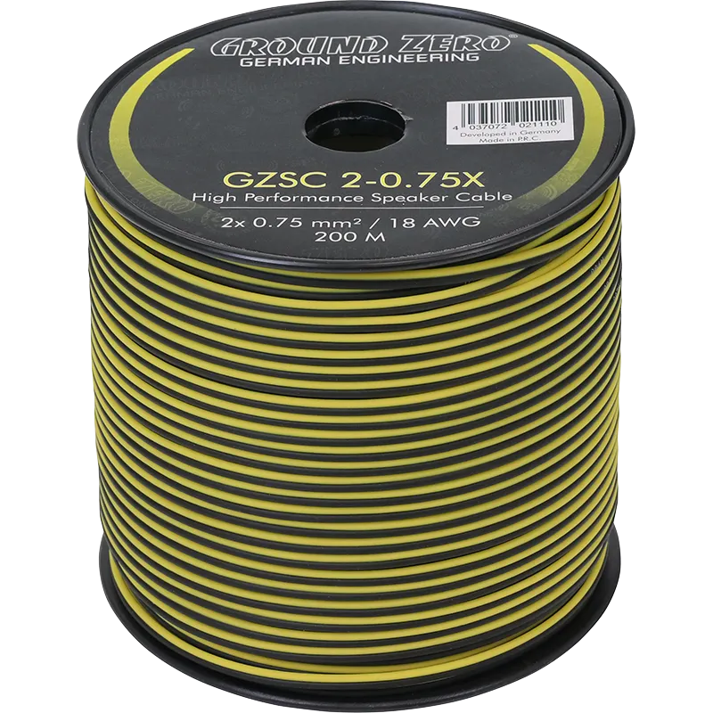 Ground Zero GZSC 2-0.75X, garsiakalbio kabelis
