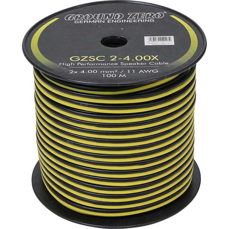 Ground Zero GZSC 2-4.00X, garsiakalbio kabelis