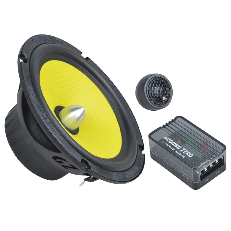 Ground Zero GZTC 165.2X, 2-jų juostų komponentiniai garsiakalbiai