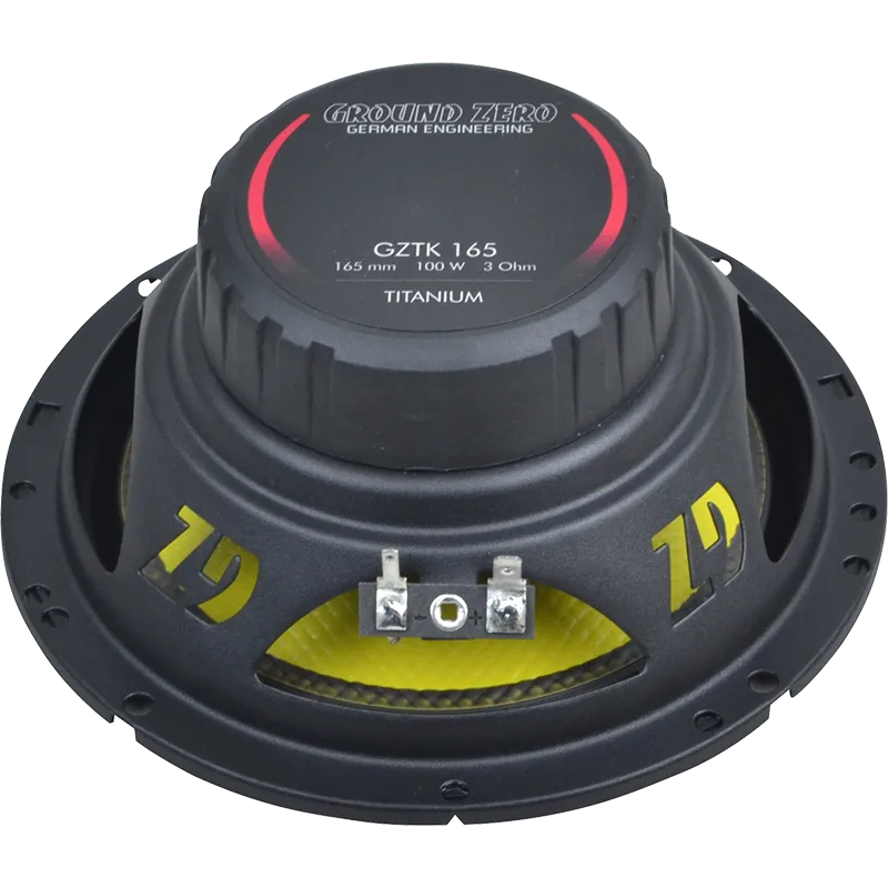 Ground Zero GZTC 165.3X, 3-jų juostų komponentiniai garsiakalbiai