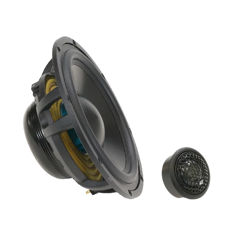 Ground Zero GZUC 165.2SQ-ACT, 2-jų juostų komponentiniai garsiakalbiai