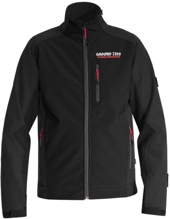 Ground Zero musta softshell takki S