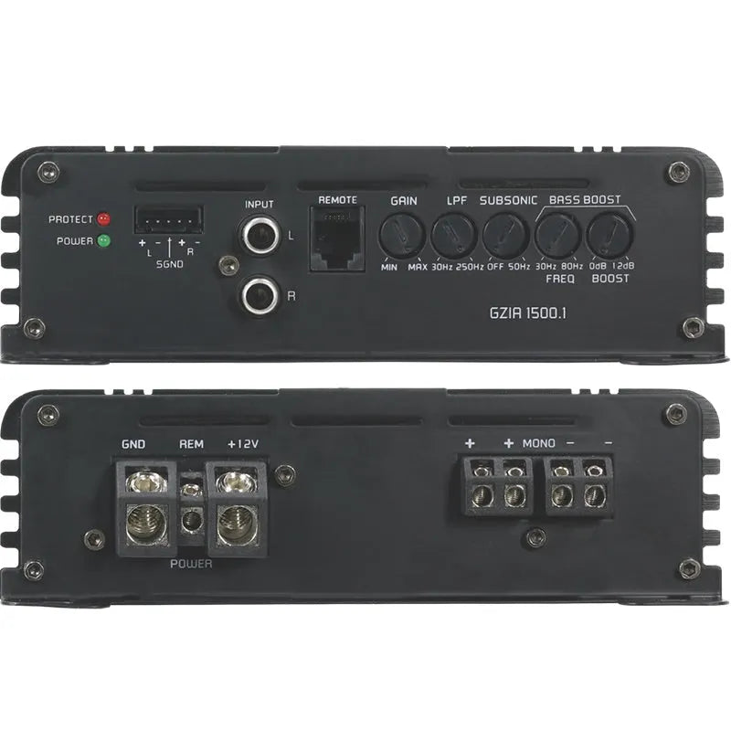 Ground Zero GZIA 1500.1, automobilinis mono garso stiprintuvas