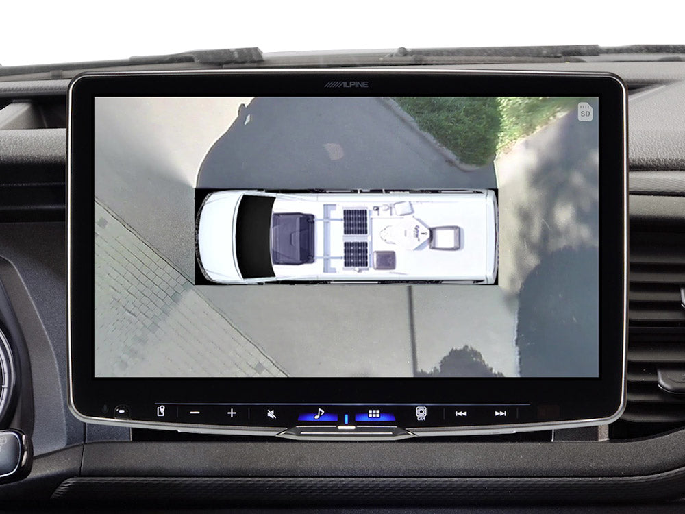The Alpine HCS-T100 360° camera system is designed for campers and motorhomes