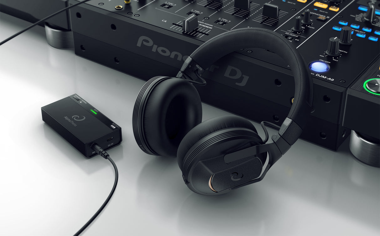 AlphaTheta HDJ-F10-TX, profesionalios belaidės DJ ausinės su siųstuvu