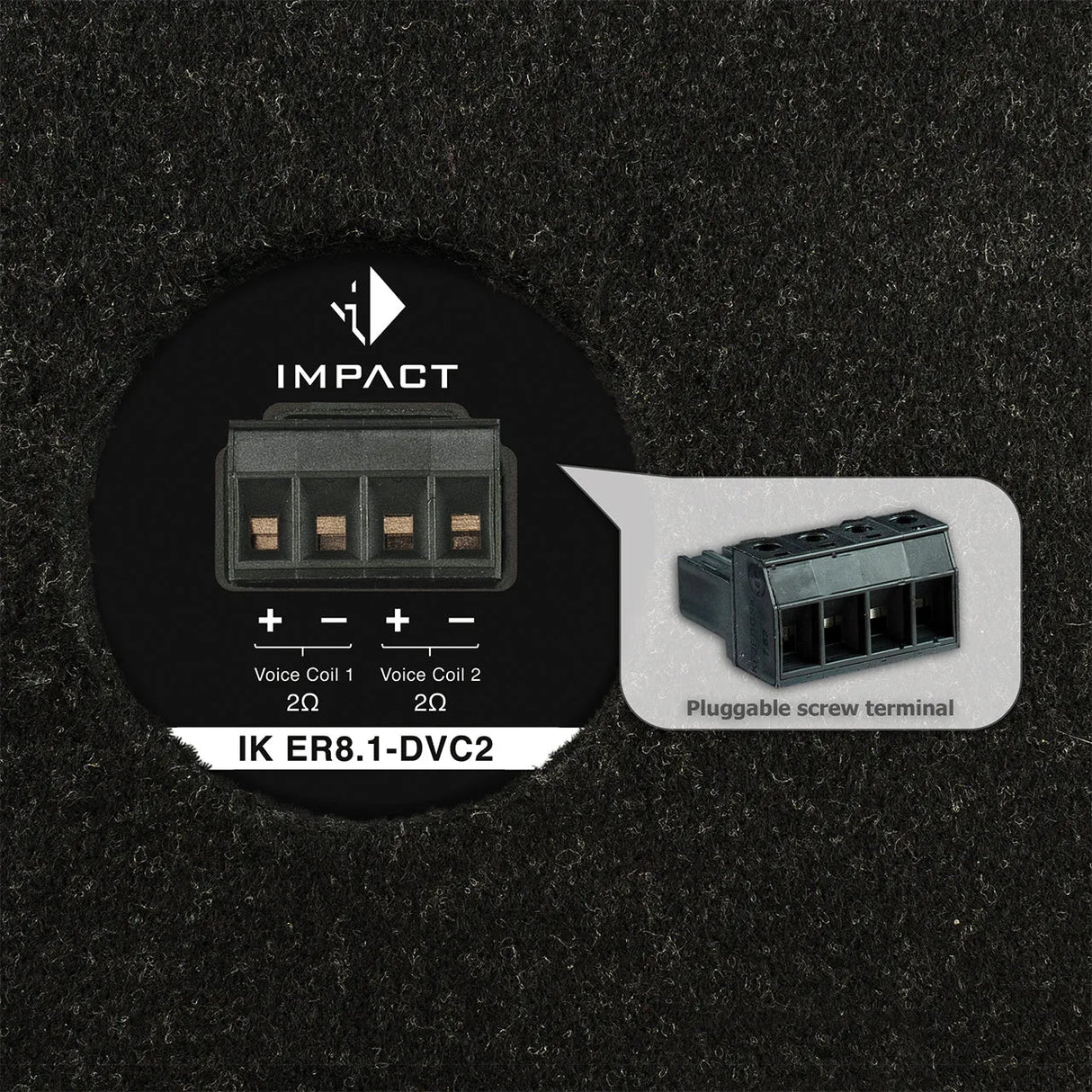 HELIX IK ER8.1-DVC2, 300W žemų dažnių kolonėlė skirta dėti į atsargini