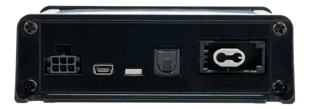 HELIX NAV-TV ZEN V, pradinio stiprintuvo interfeisas - jungčių panelė su USB ir optiniu prievadu