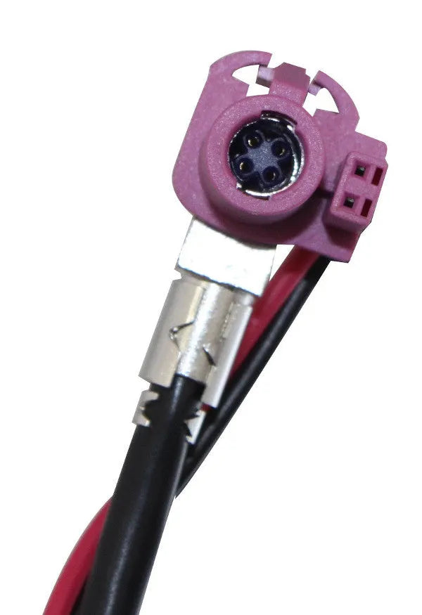 HSD Cable BMW F10 F20 F30 F15 NBT EVO CID Video Laidas Retrofit, - rožinė jungtis su laidais ir jungikliu