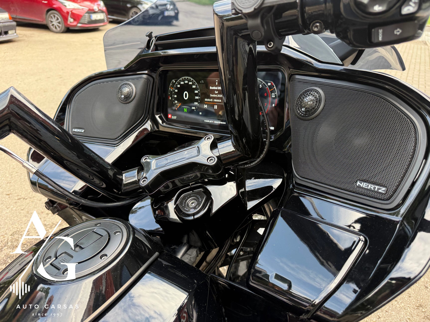 Harley Davidson 2024 metų garso aparatūra