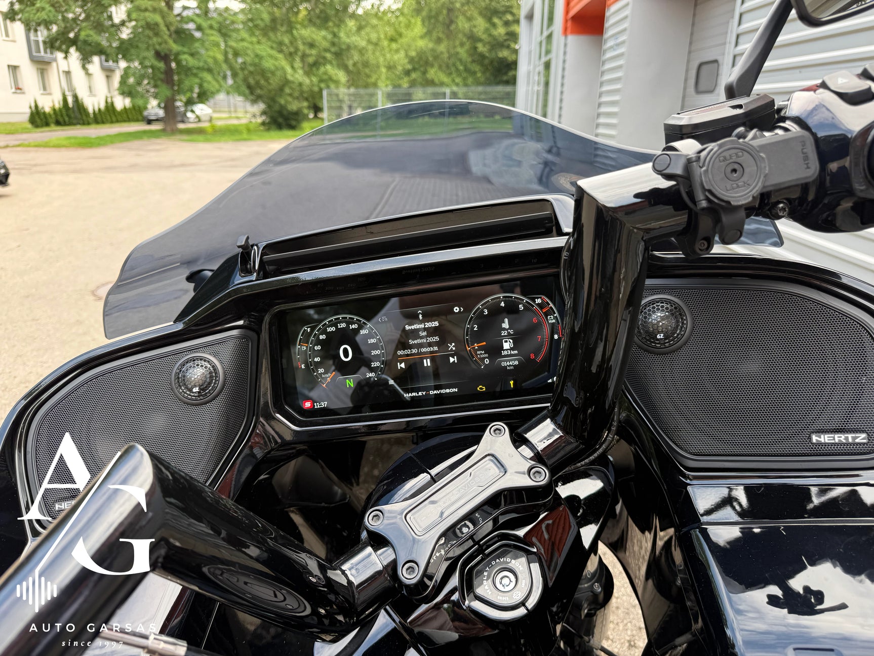 Harley Davidson 2024 metų garso aparatūra