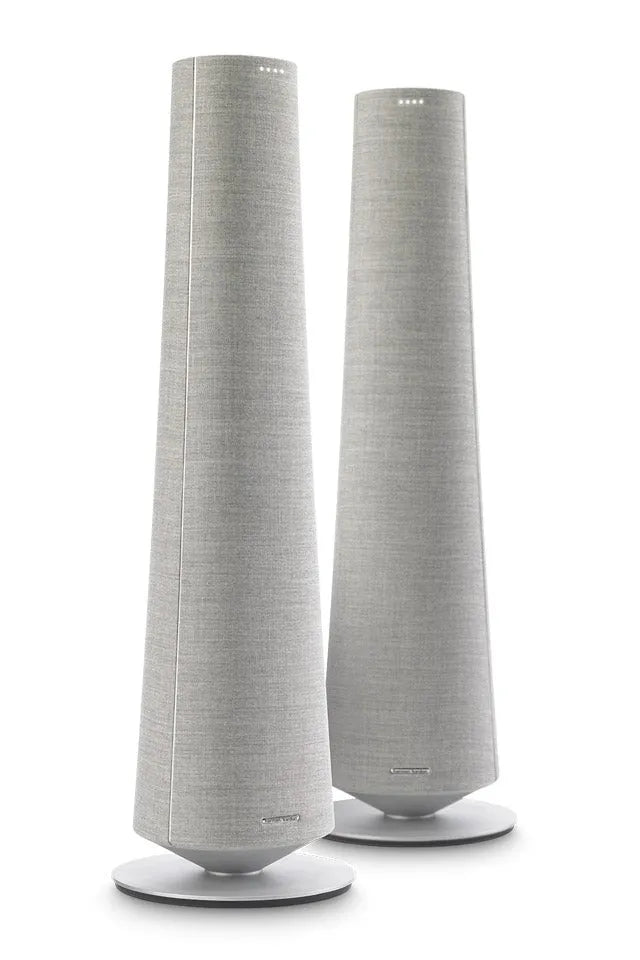Harman Kardon Citation Tower, belaidės grindinės garso kolonėlės (įvairių spalvų) - viršutinė dalis su indikatoriais