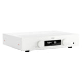 Hegel H150, tinklo grotuvas su integruotu stereo stiprintuvu, DAC ir Phono - baltas priekinis skydelis su ekranu