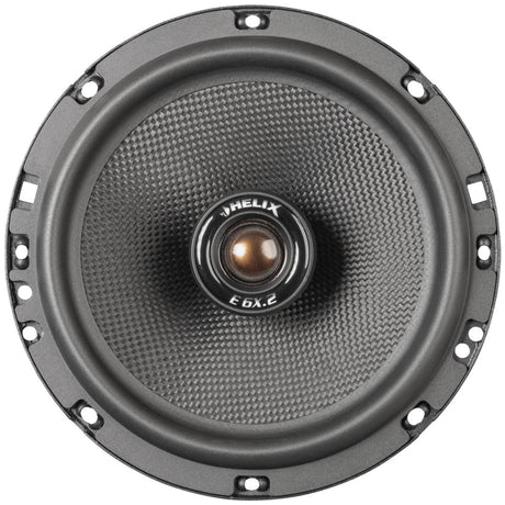 Helix E6 X.2 - Garsiakalbio vidurys su logotipu ir modeliu