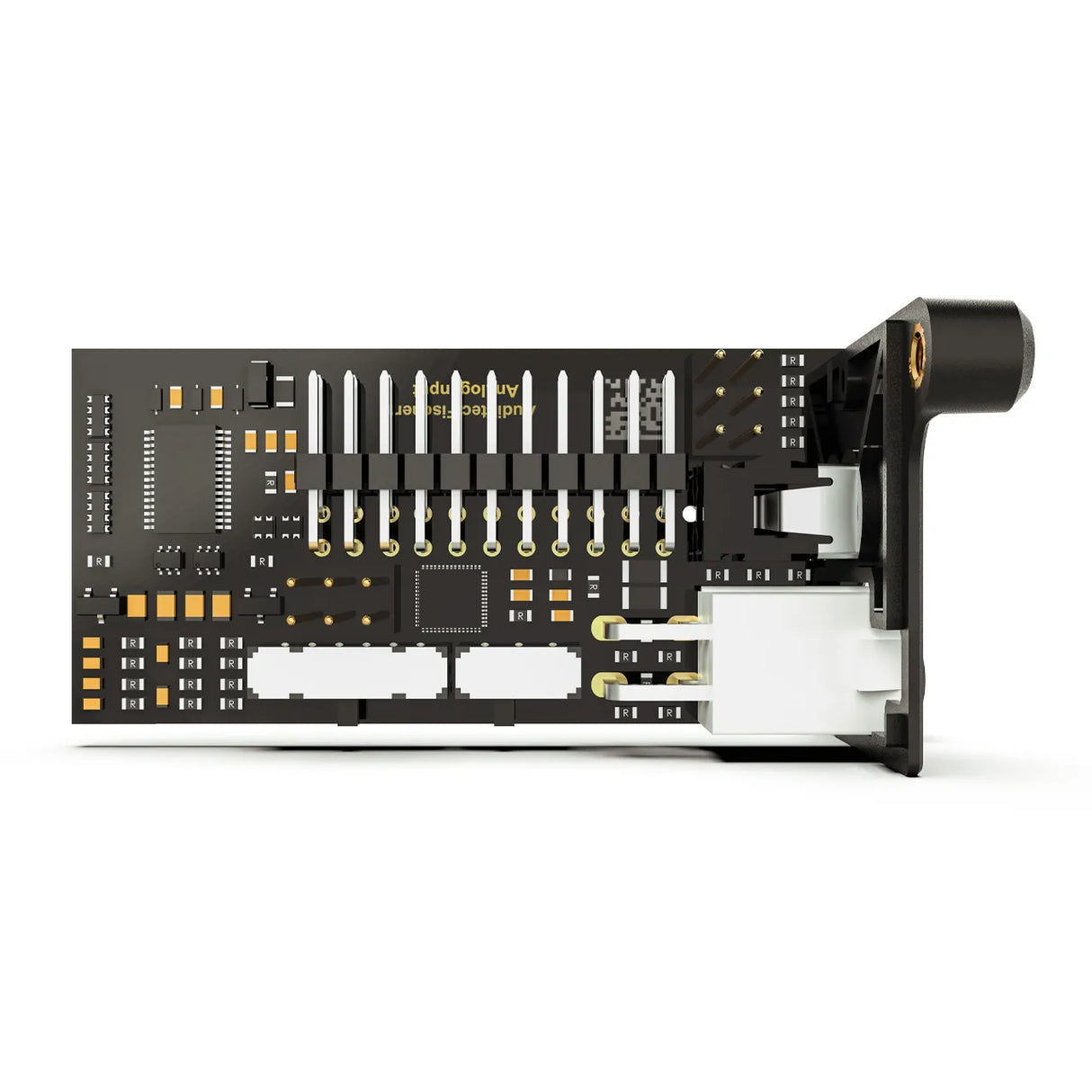 Helix Extension Card 2.0 – ANALOG IN - šoninis vaizdas su jungtimis ir plokšte