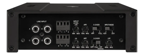 Helix M FOUR garso stiprintuvas, 4x100W D-klasė High input