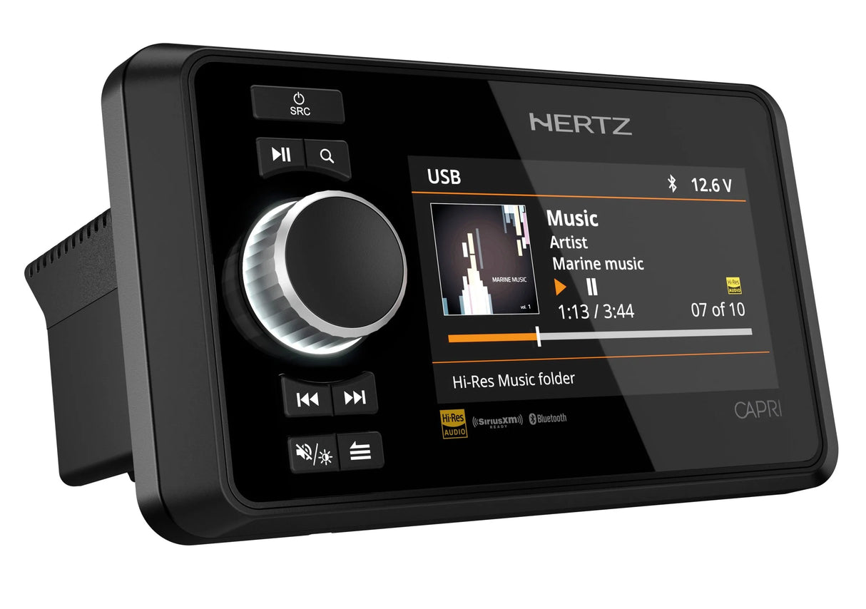 Hertz CAPRI, 4.3" Marine multimedija su Bluetooth, USB, DAB+