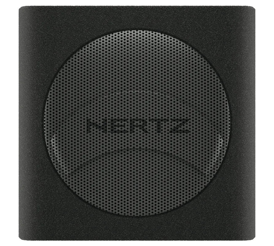Hertz DBA 200.3, 140W automobilinė žemų dažnių garso kolonėlė - Grotelės su logotipu iš arti