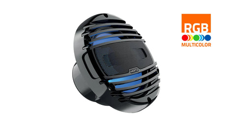 Hertz HMX 6.5 LD-TW / TC, 6.5" Marine Hi-End koaksialiniai garsiakalbiai 150W, su RGB LED apšvietimu