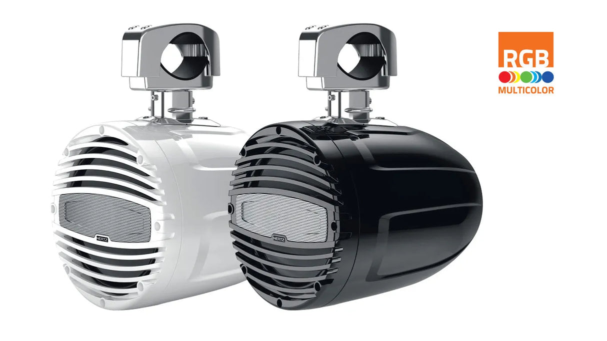 Hertz HTX 8 M-CL-W / C, 8” Marine korpusinė kolonėlė 200W, su RGB LED apšvietimu