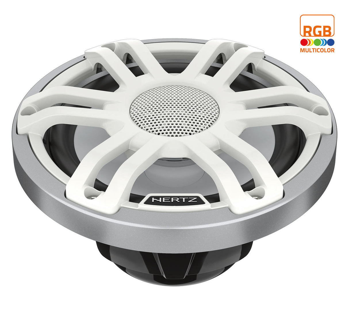 Hertz HMX 6.5 S-LD-SW, Marine Hi-End koaksialinis garsiakalbis su RGB LED apšvietimu 150W