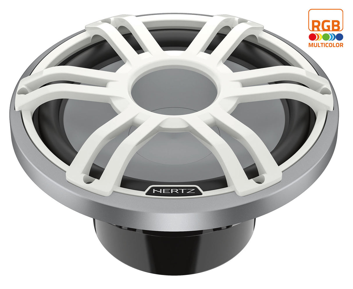 Hertz HMS 12 S2-LD-SW, 12-дюймовый морской сабвуфер 1000 Вт, 2 Ом, со светодиодной RGB-подсветкой