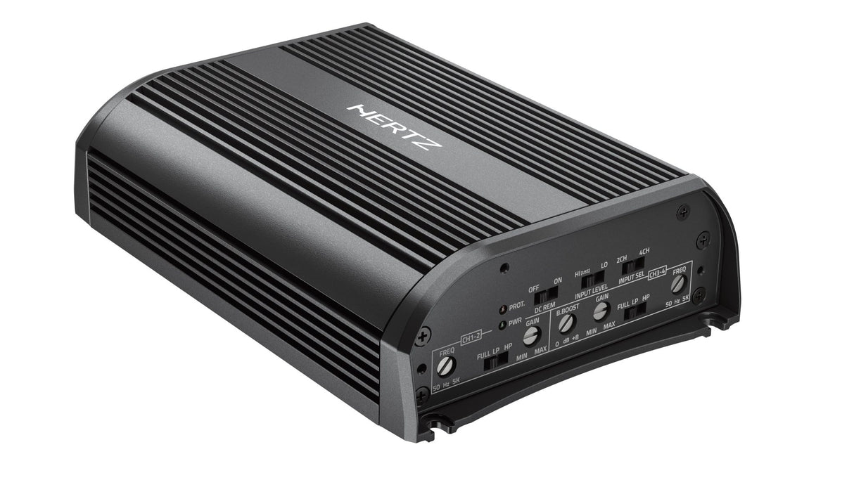 Hertz SP 4.500, 4-rių kanalų automobilinis garso stiprintuvas 600W
