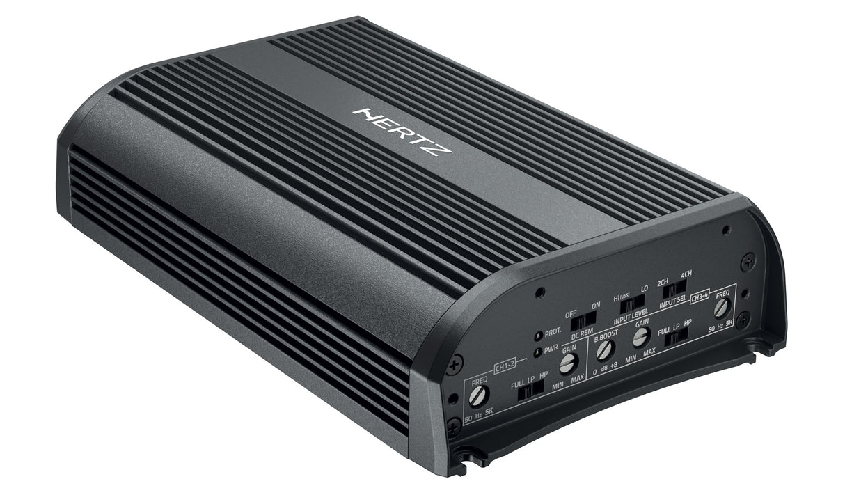 Hertz SP 4.900, 4-rių kanalų automobilinis garso stiprintuvas 1000W