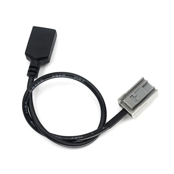 Honda-USB USB perėjimo laidas 30cm - Juodas laidas su jungtimis ir USB galvute