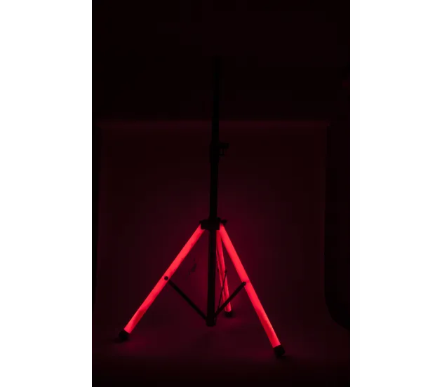 IBIZA Light & Sound SS03-LED, stovas garso kolonėlei su LED pašvietimu - stovo kojos su raudonu LED apšvietimu