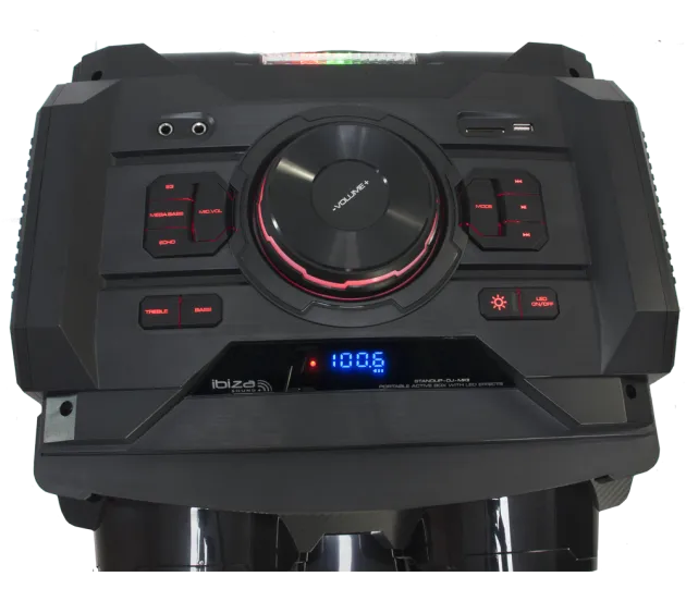 IBIZA Light & Sound STANDUP-DJ-MKII, 2-jų juostų garso kolonėlė su aku