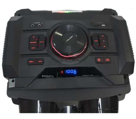 IBIZA Light & Sound STANDUP-DJ-MKII, 2-jų juostų garso kolonėlė su akumuliatoriumi