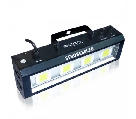 IBIZA Light & Sound STROBE80LED, stroboskopas 4x20W LED