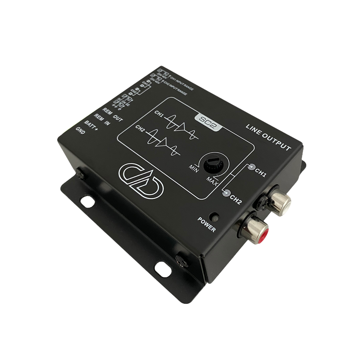DD Audio SC-2 - Galinė panelė su jungtimis ir valdymo elementais