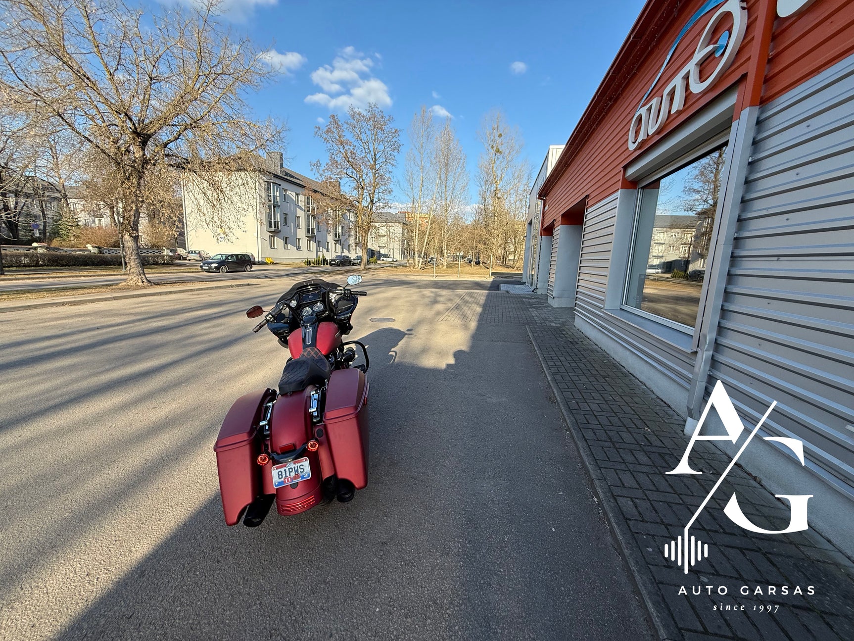 Harley Davidson, patobulinta garso aparatūra - galinės panelės su LED žibintais