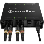 INTERFACE2 Audio Interface for Rekordbox - Galinė panelė su jungtimis ir laidais