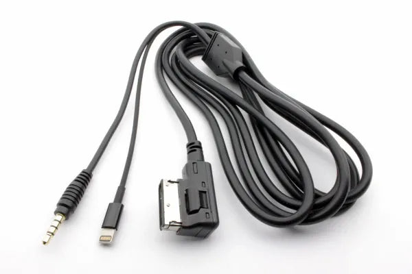IPhone6-MB 3,5 MMI įėjimo adapteris magnetolai MB 2m - Du skirtingi jungčių galai su laidu