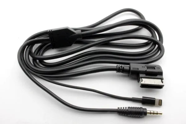 IPhone6-MB 3,5 MMI įėjimo adapteris magnetolai MB 2m - Adapterio jungtys su 3,5 mm ausinių kištuku