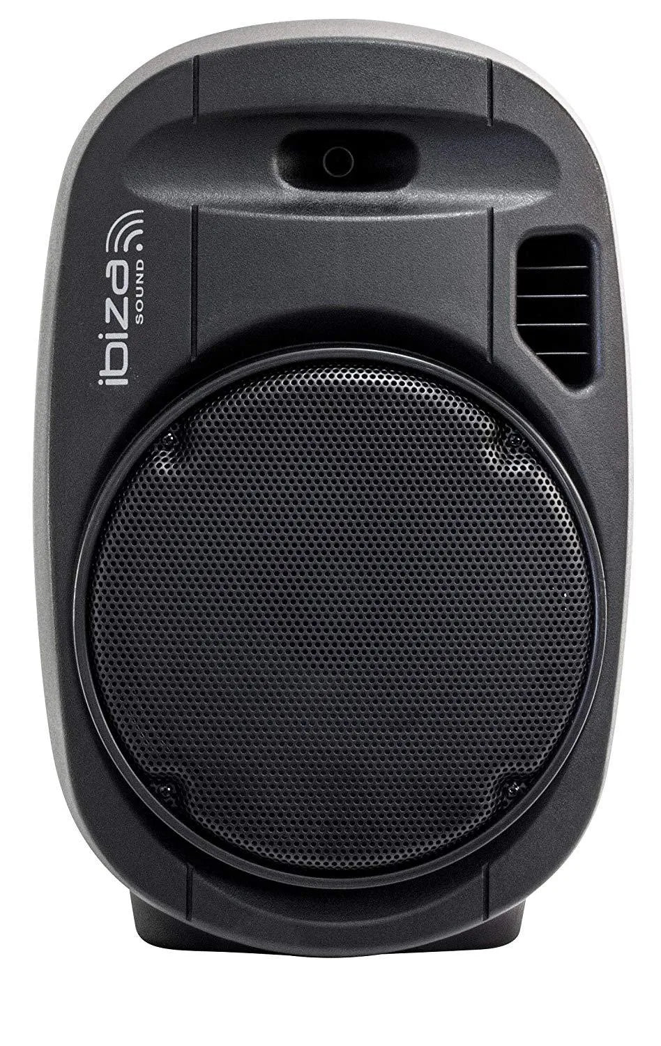 Ibiza-Sound PORT 12VHF-MKII, nešiojama garso sistema su akumuliatoriumi + 2x VHF belaidžiai mikrofonai, USB/SD/AUX/BT