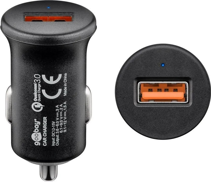 Įkrovimo adapteris automobiliui Goobay Quick Charge™ QC3.0